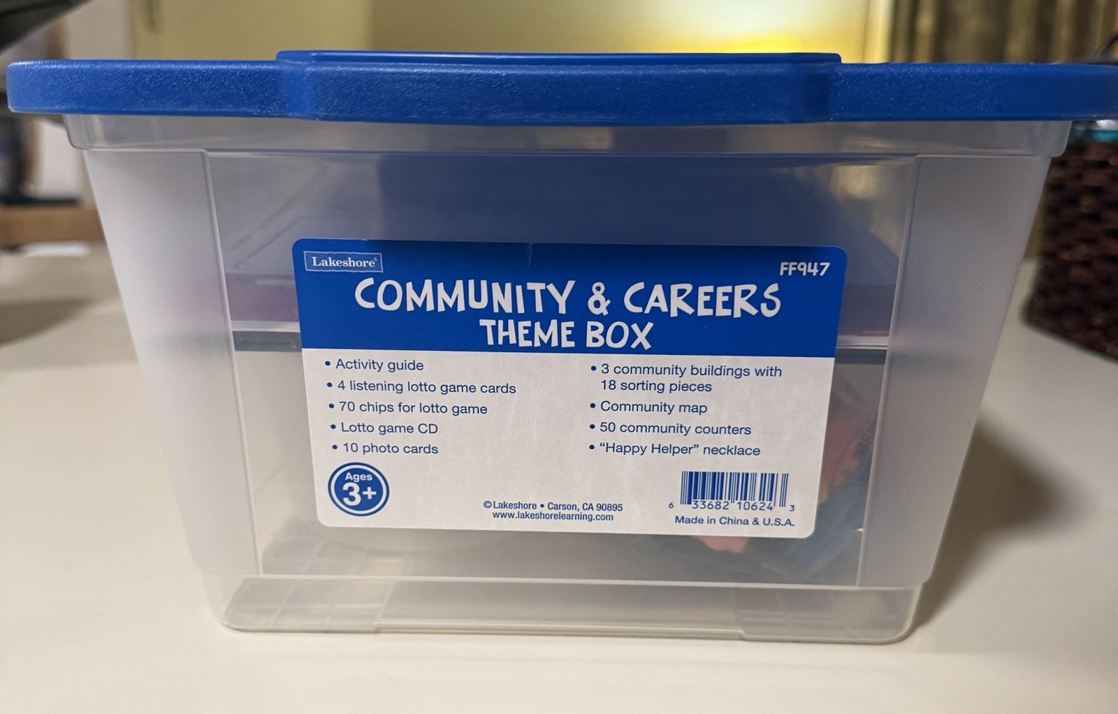 Lakeshore Learning Community & Careers Theme Box Ages 3+ New