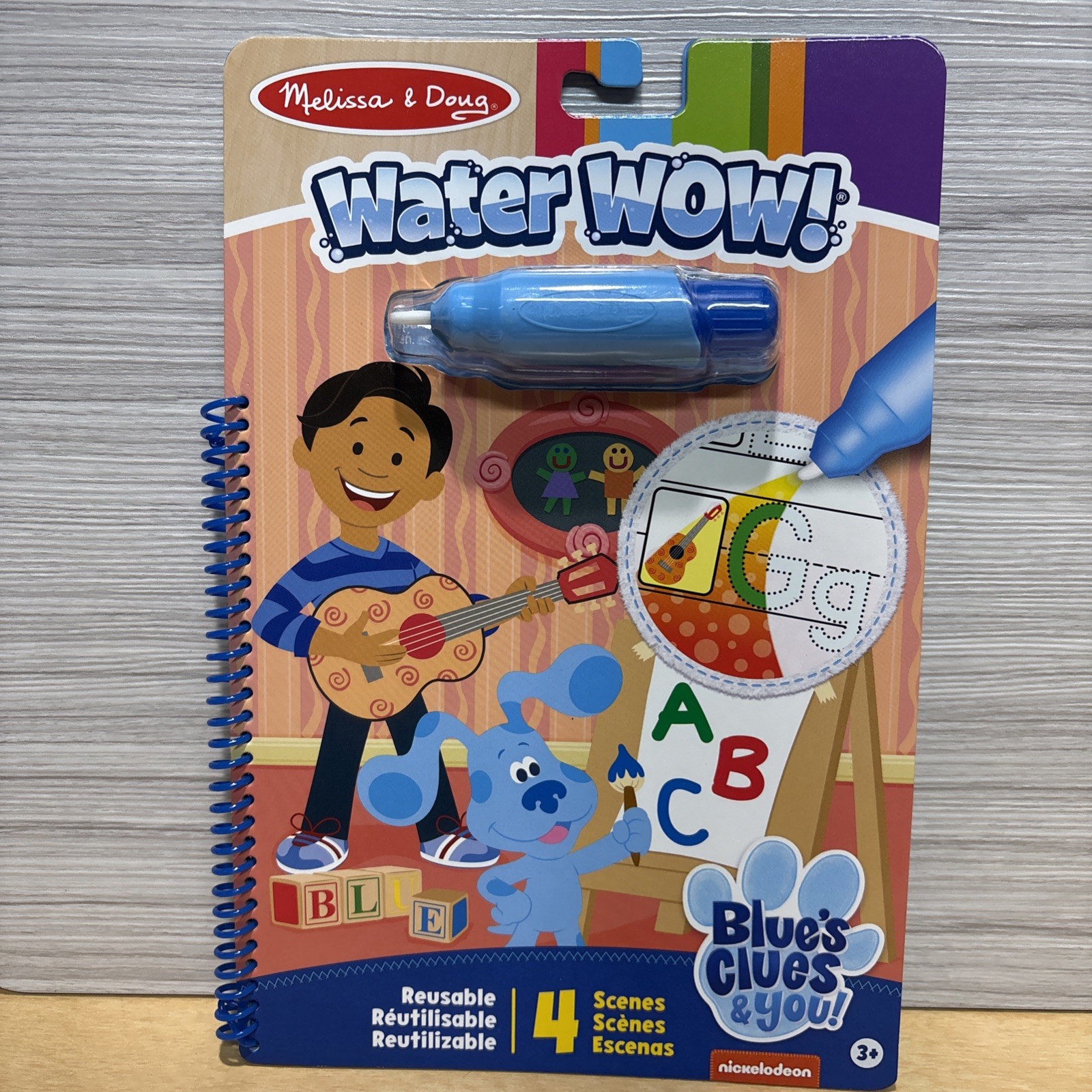 Melissa And Doug Blue Clues And You Water Wow Alphabet Reusable Activity Set New