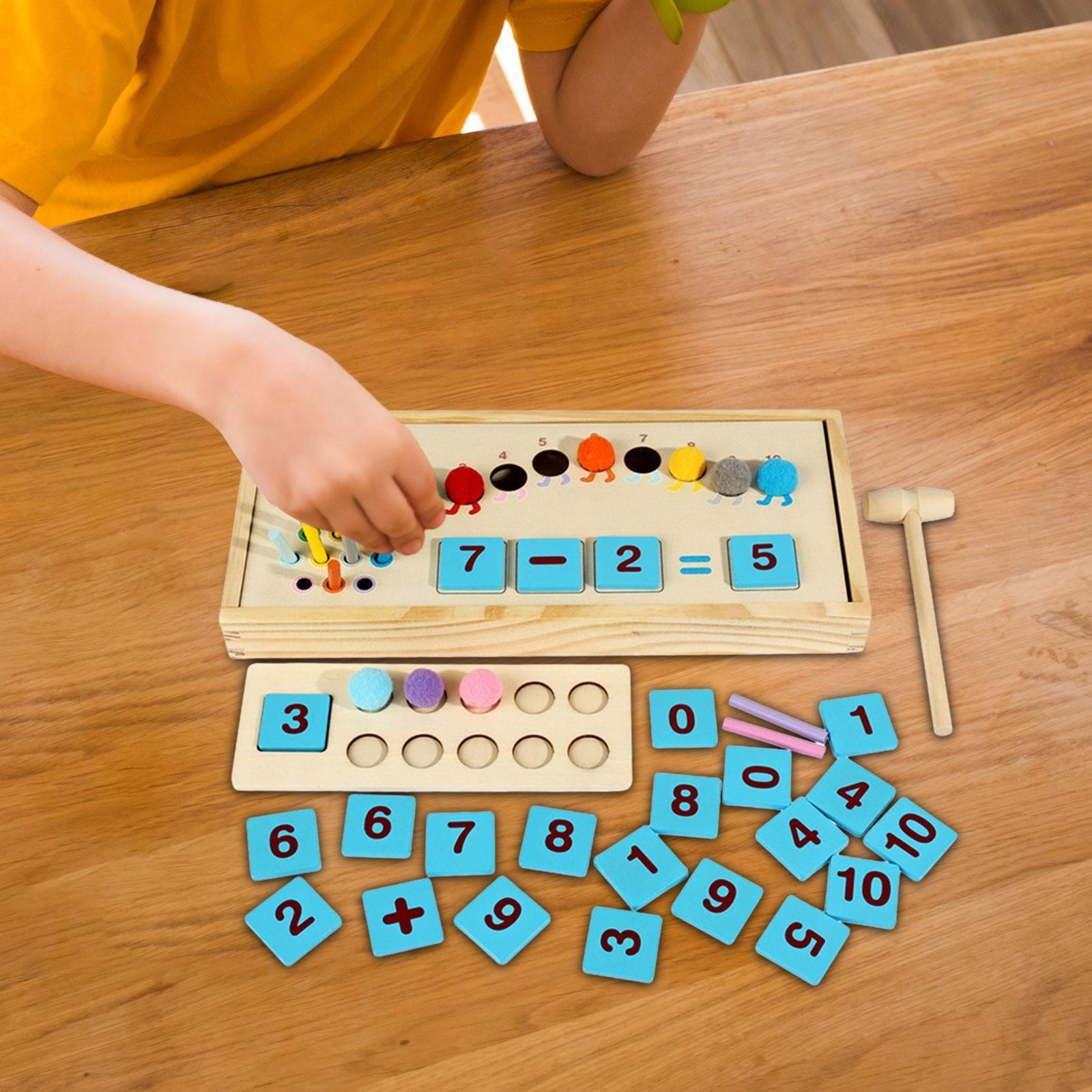 Math Manipulatives Arithmetic Math Toy Set 3 4 5 Year Old Number Crunching