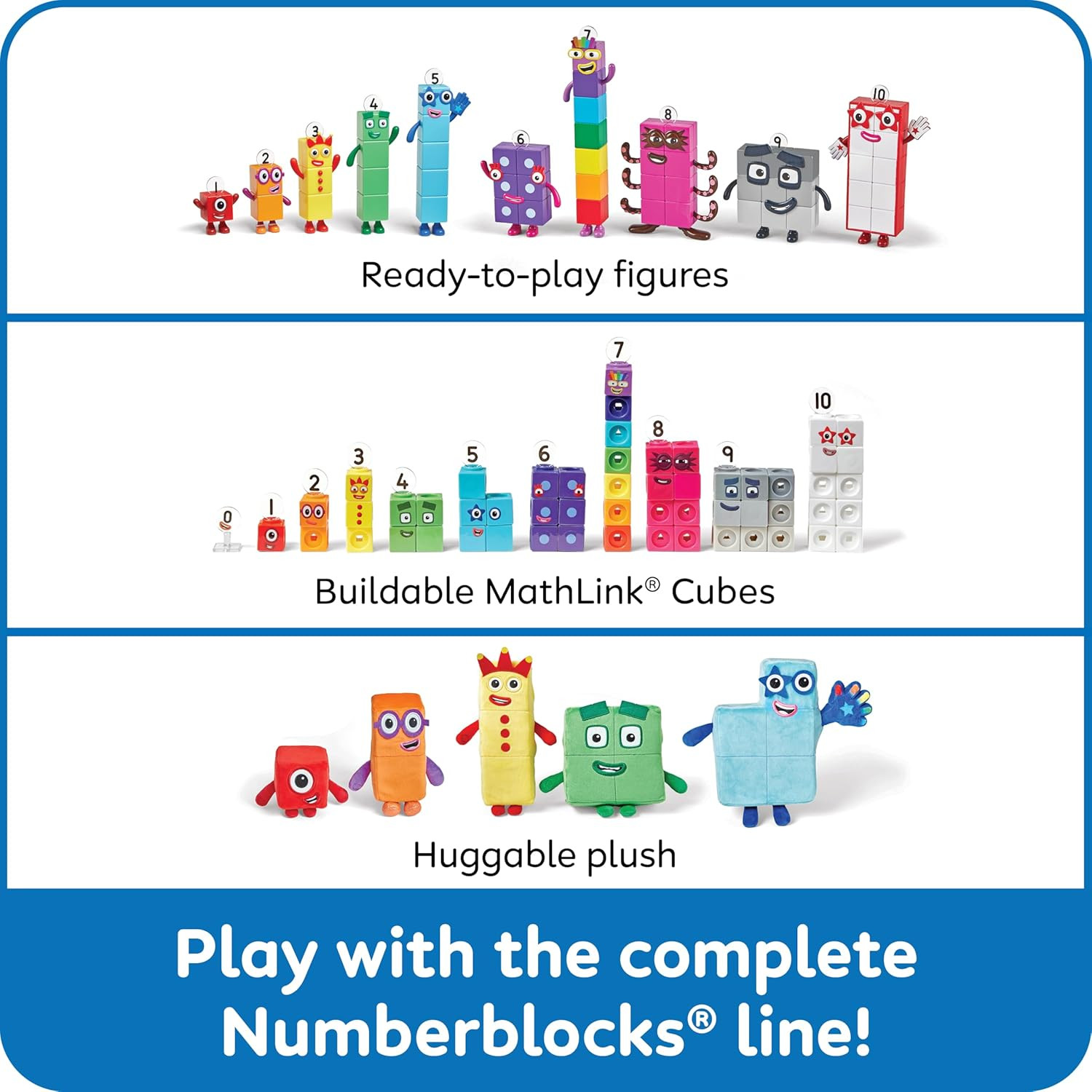 Numberblocks Friends Eleven and Twelve Figures, Numbers for Toddlers, Math Toys