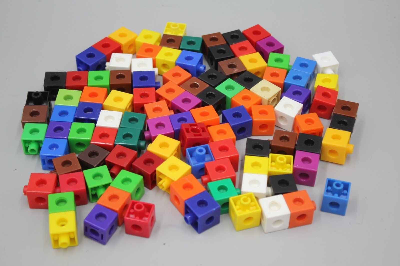 Unifix Cubes Interlocking Counting Homeschool Manipulative Set of ~100 Building