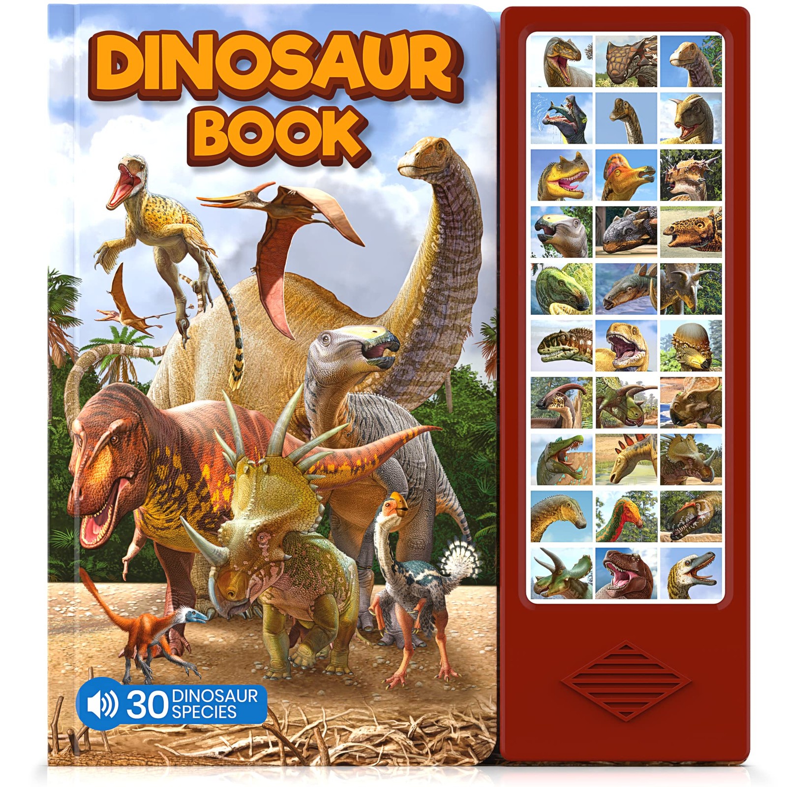 Dinosaur Toys for Kids 3-5 5-7 2-4 Year Old – Dinosaur Book with 30 Species F…
