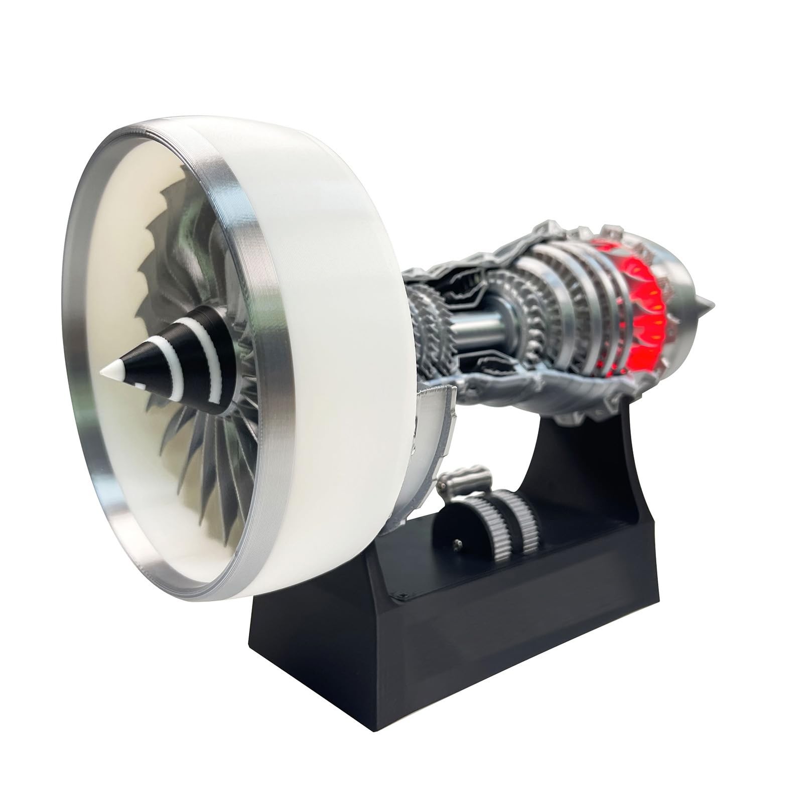 Lkjuyge Turbofan Jet Engine Model Kit – 28Cm A380 Tr900 Aircraft Engine Replica