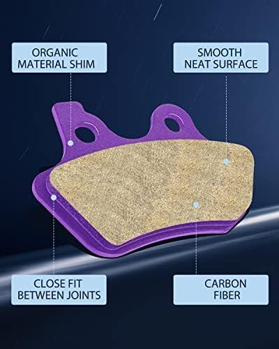 Brake Pads For Softail FLSTCI FLSTC Heritage Classic 2000-2007/Fat Boy/Dyna Elec