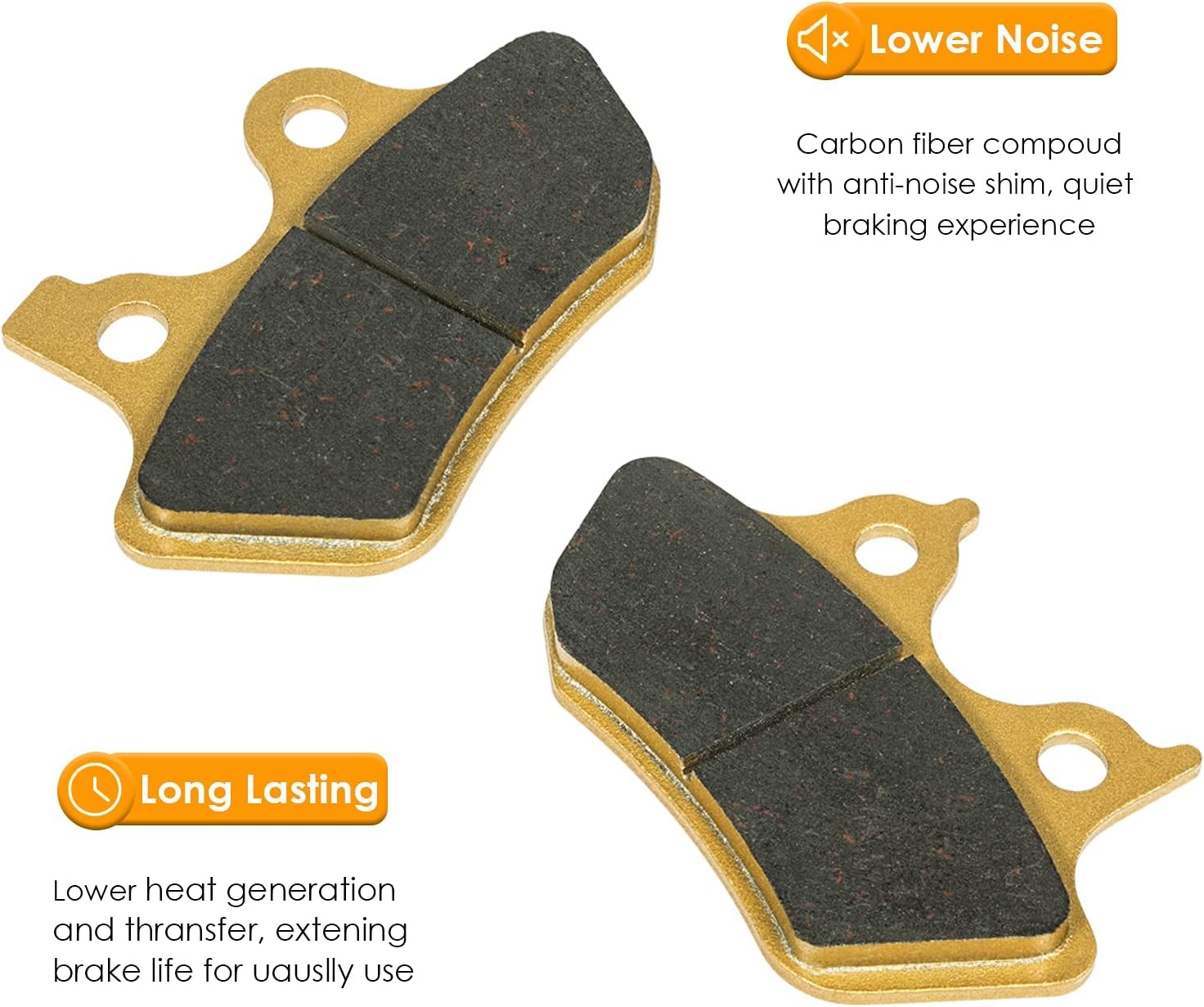 Brake Pads Heavy-duty Ceramics for Harley Davidson 2000-2007 Touring Flhtcu-i El