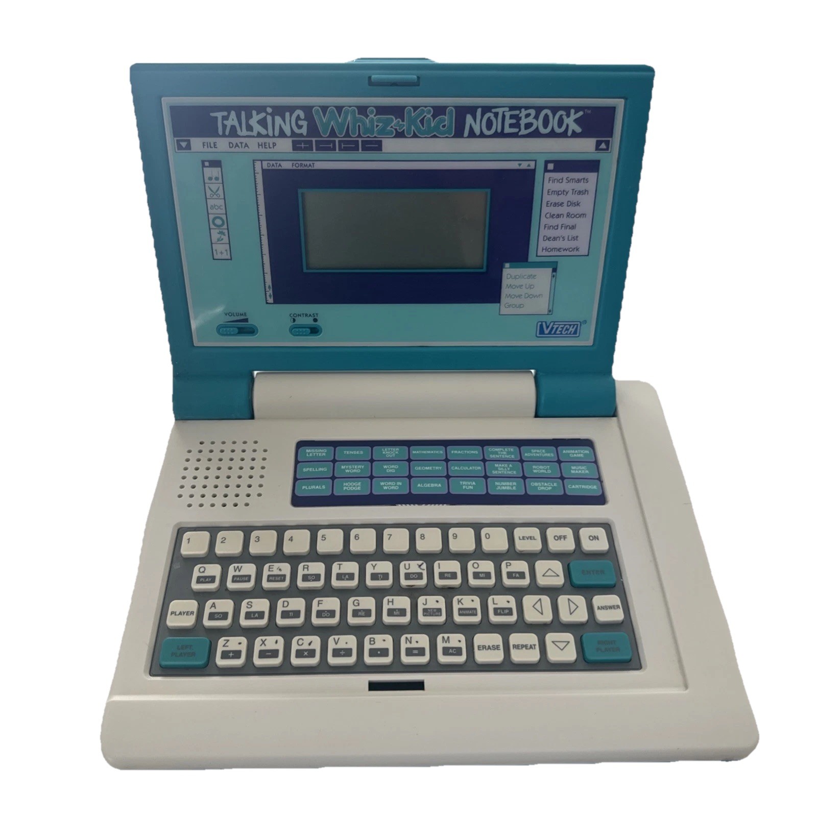 Vtech Talking Whiz Kid Notebook Educational Laptop Vintage 90s IT WORKS!