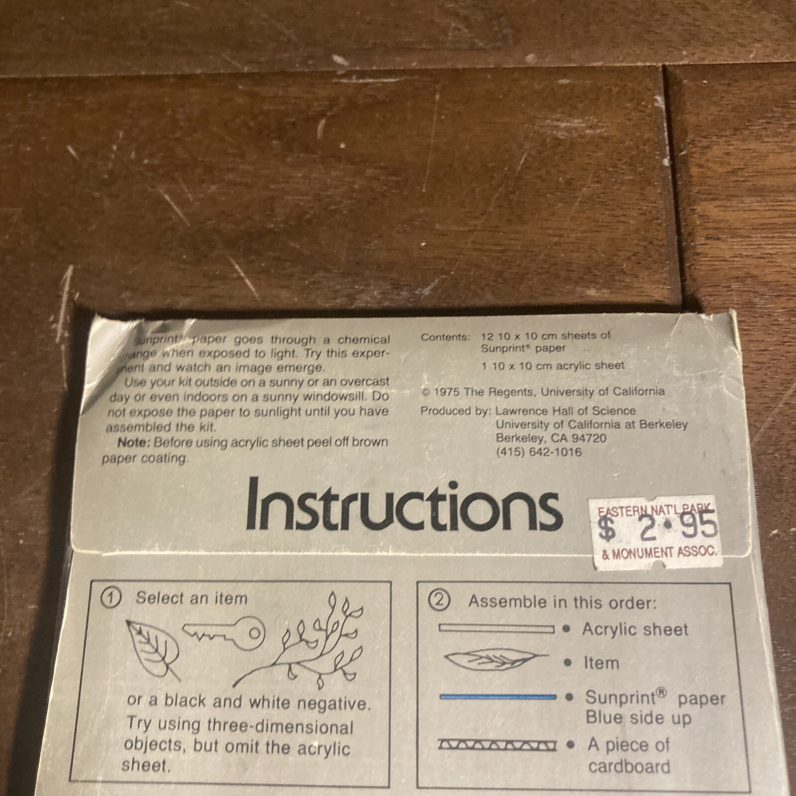 SunPrint Kit, Solar Print Paper, Sun Powered Art, 10x10cm (4x4inch) New