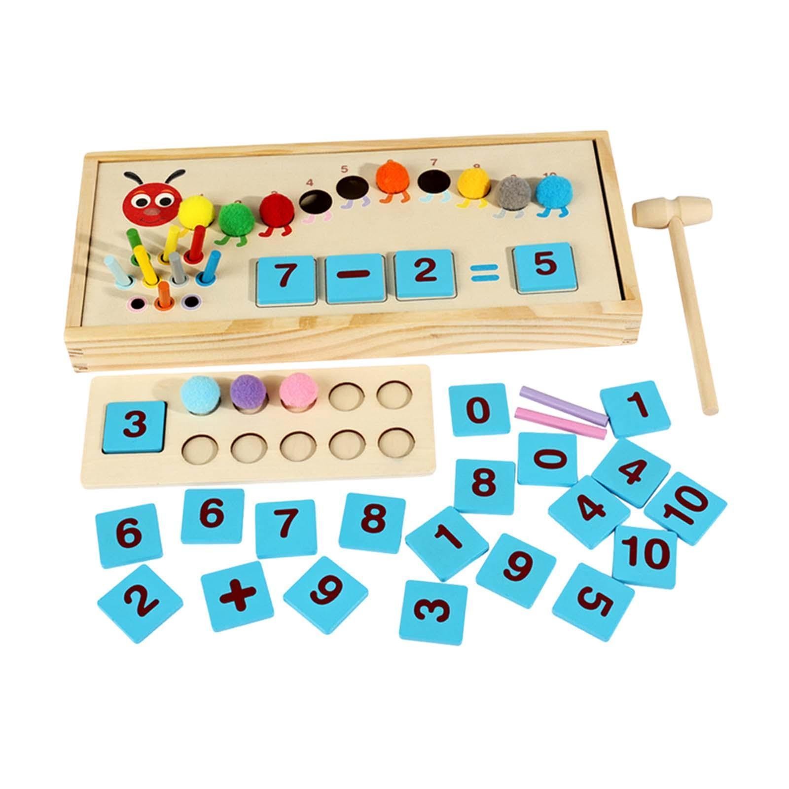 Math Manipulatives Arithmetic Math Toy Set 3 4 5 Year Old Number Crunching