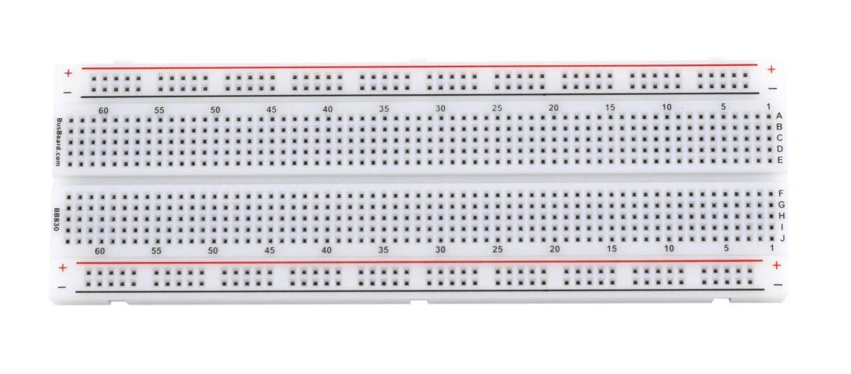 BB830 Solderless Plug-in BreadBoard, 830 tie-Points, 4 Power Rails, 6.5 x…