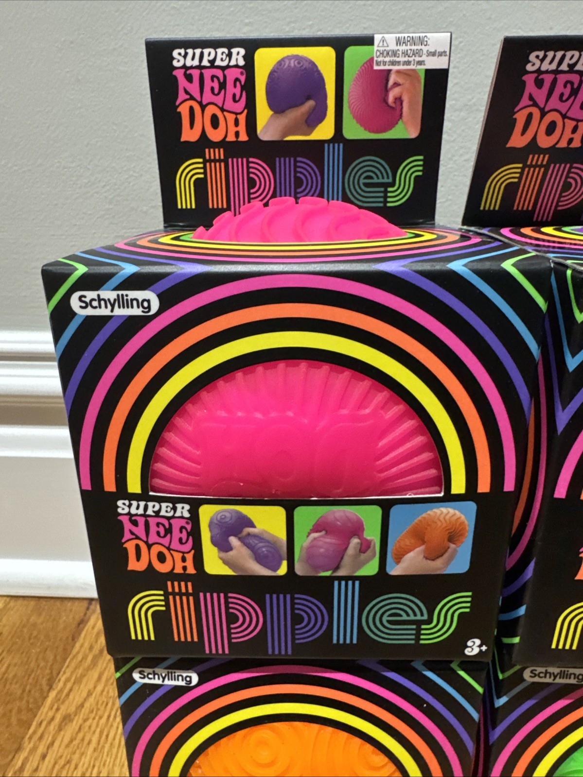 Set of 4 – Schylling Super NeeDoh Ripples XL Giant Sensory Squishy NEW HOT ITEM