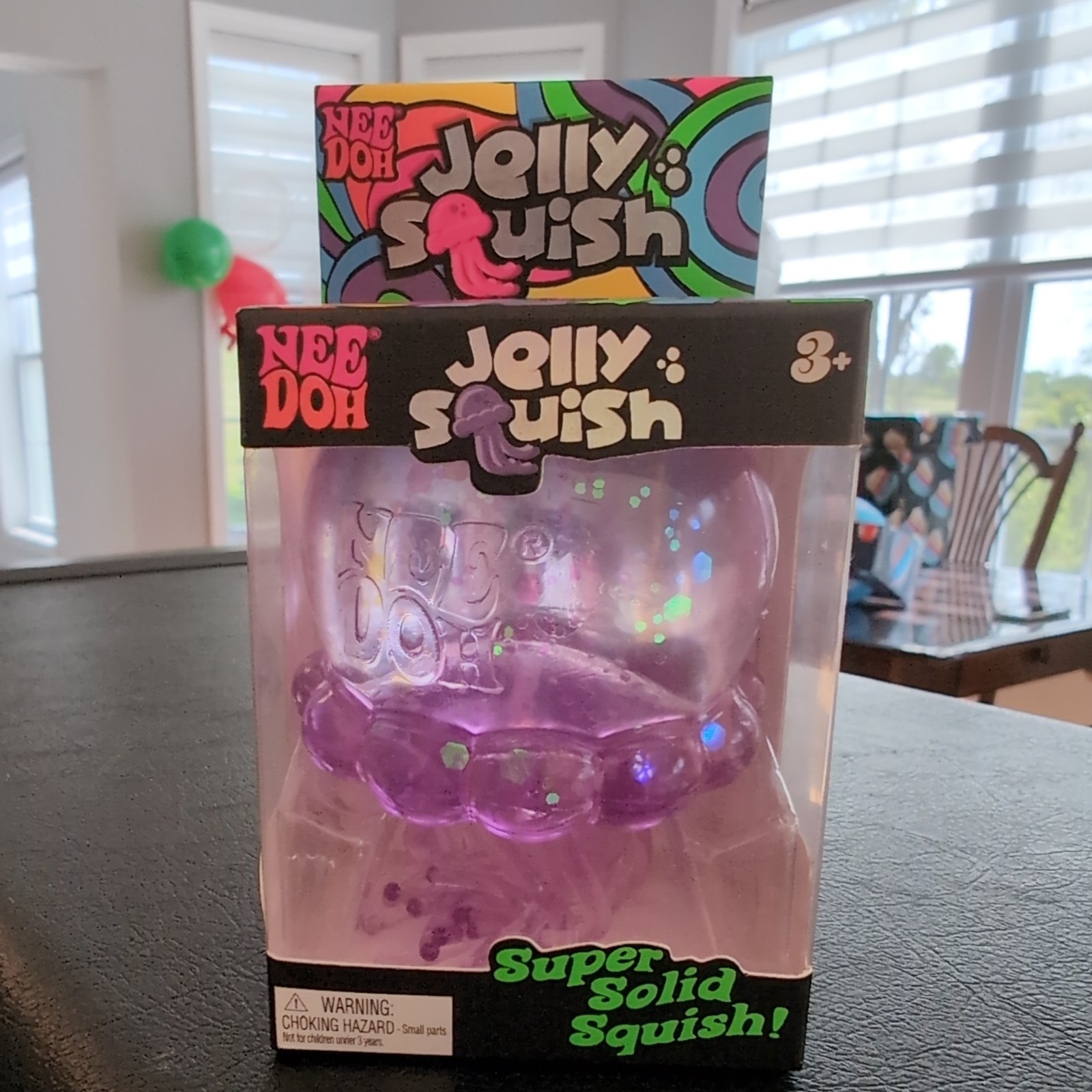 Nee Doh Jellyfish Squish Super Solid Squish Purple Toy for Ages 3 and Up