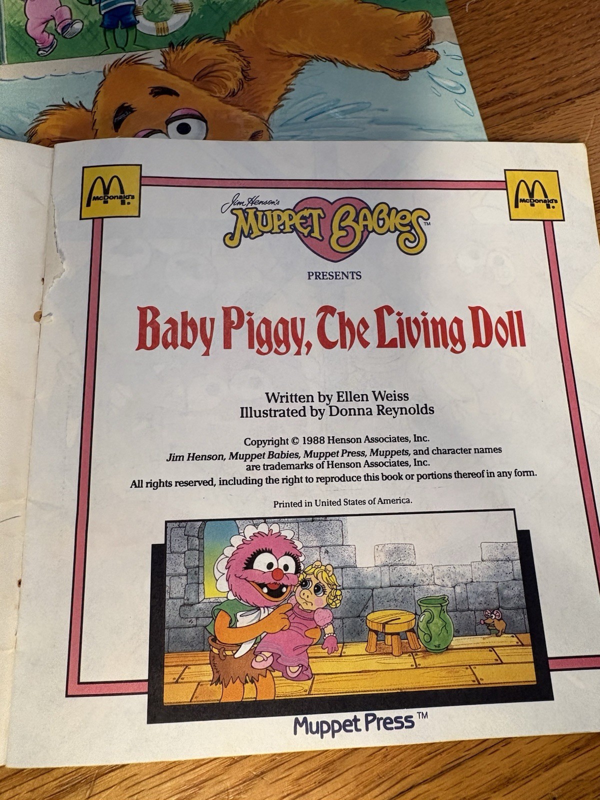 Lot Of 3 Jim Hensons Muppets Fozzie Bear Roller Skates Miss Piggy