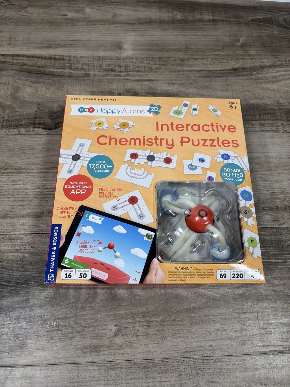 Thames & Kosmos Happy Atoms Stem Experiment Kit Interactive Chemistry Puzzl5994
