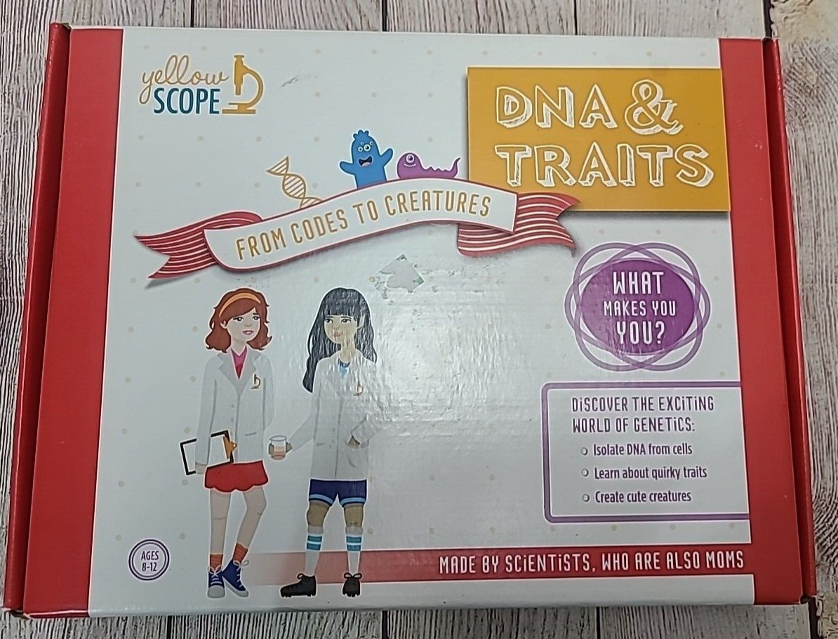 Yellow Scope Science Kits For Kids DNA & Traits Set STEM Ages 8-12