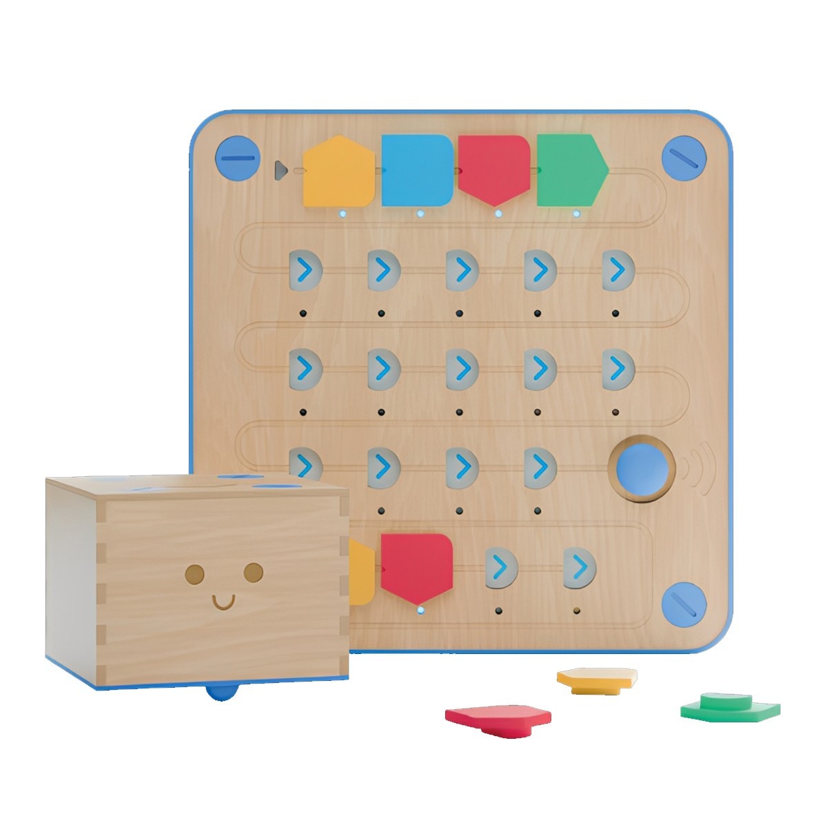 Primo Toys Cubetto+ Coding Robot STEM Kit Wooden Screen-Free Programming Toy