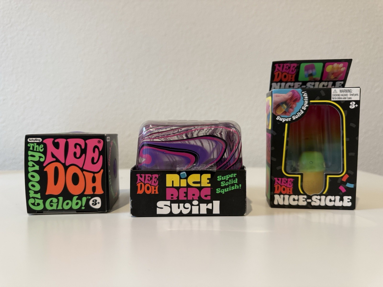 NeeDoh Nice Berg Nice Sicle Groovy Glob Authentic New Sealed IN HAND