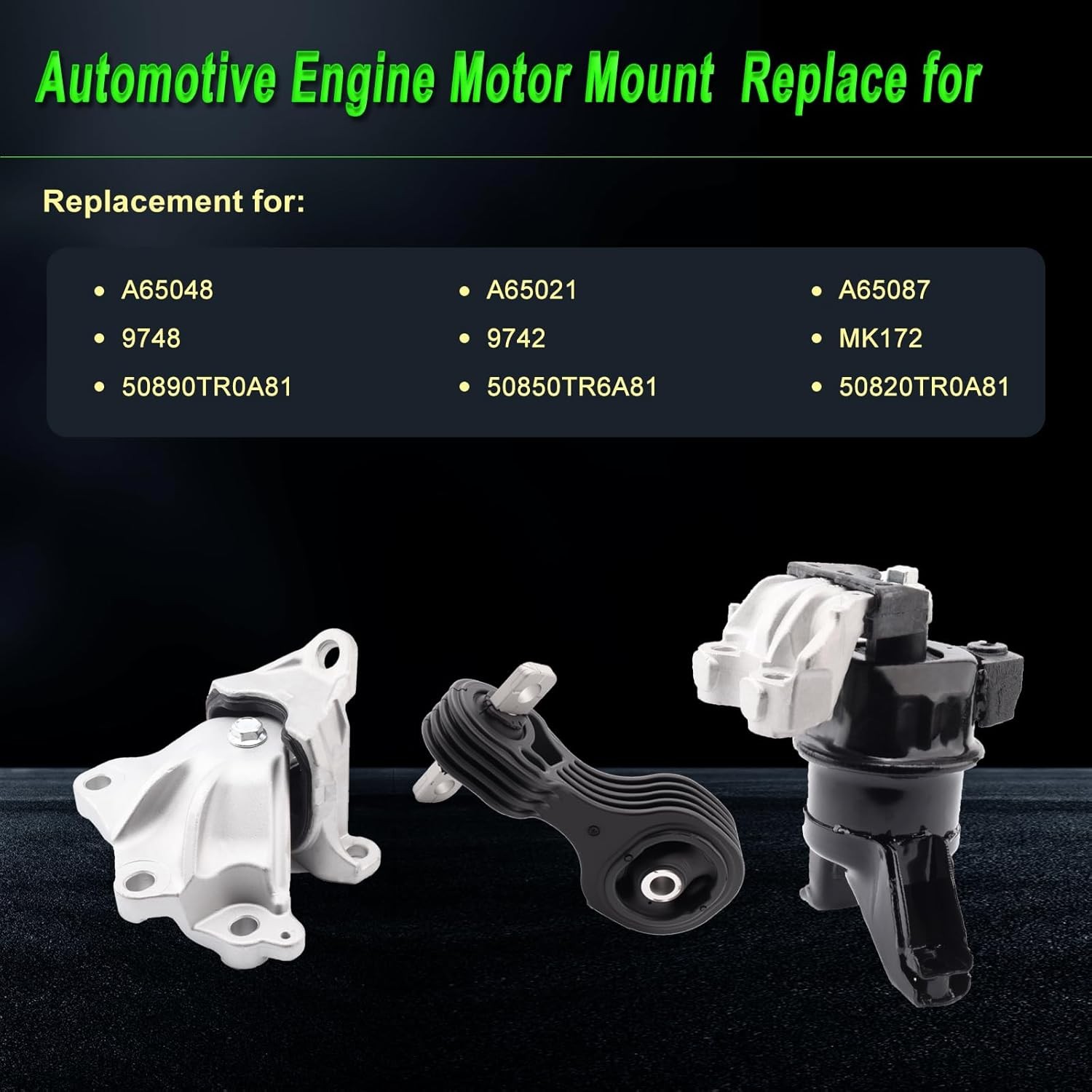 Honda Civic 1.8L Engine Mount Set 3pc 2012-2015