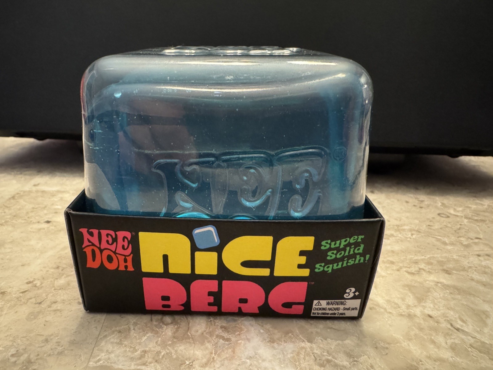NeeDoh Nice Berg Blue XL Giant – AUTHENTIC – Squish Cube Ice Block