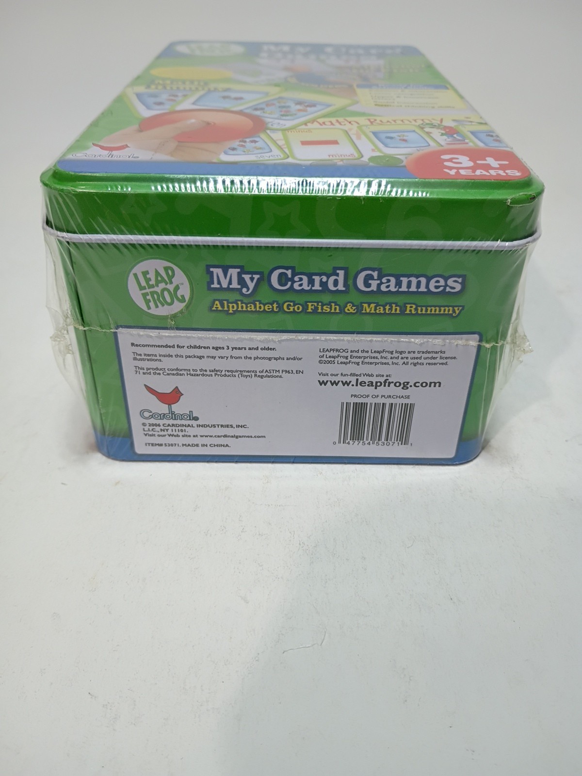 Leap Frog My Card Games Alphabet Go Fish Math Rummy New In Tin Sealed