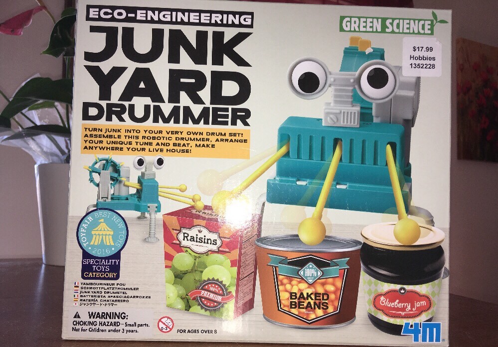 4M Green Science Eco-Engineering JUNK YARD DRUMMER Learning Brain Toy Award Winr
