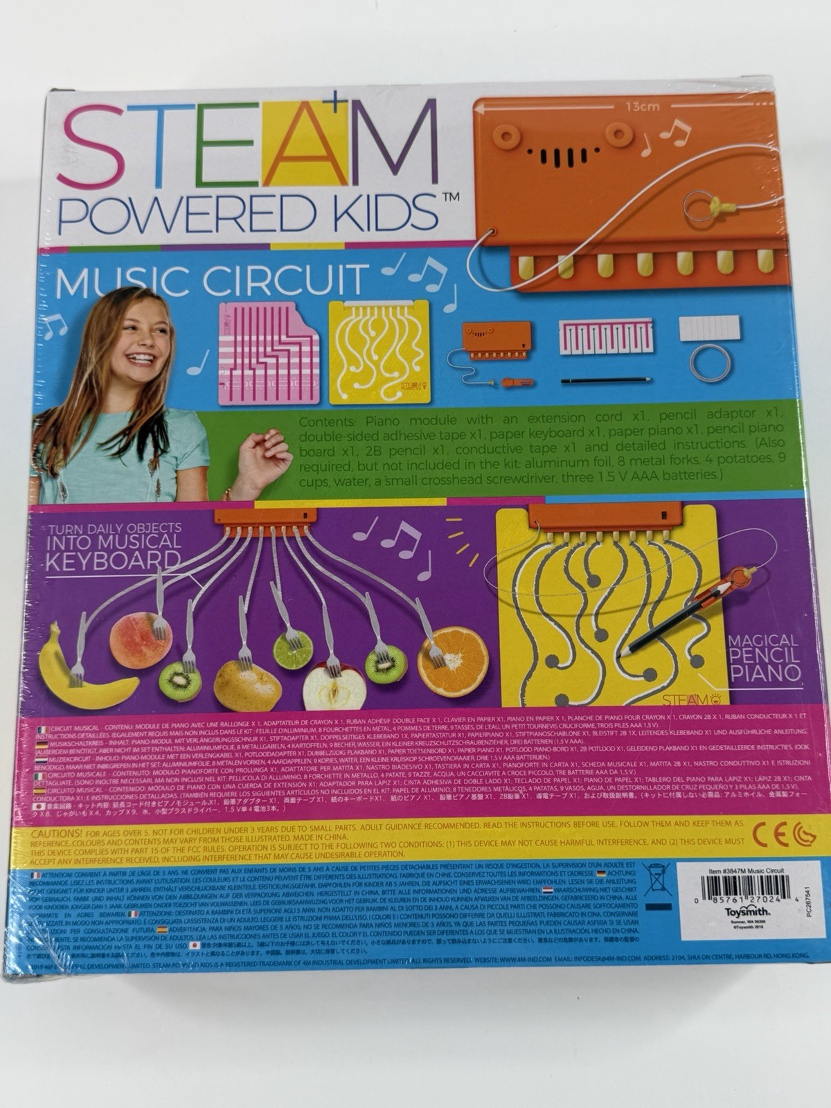 Toysmith Steam Powered Kids Music Circuit Kit Interactive Science Art Experiment