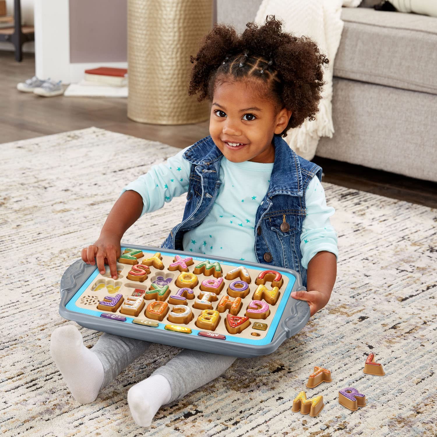 Match and Learn Cookies Letter Shaped Toys for Preschool Ages 2 Cooking Fun