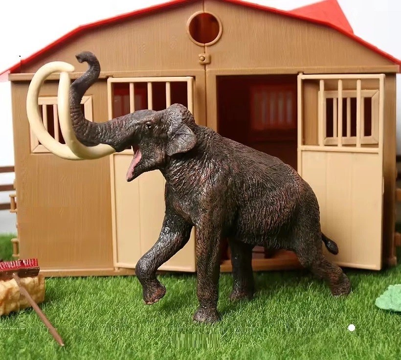 Woolly Mammoth Wild Animal Figure Toy PVC Doll Small Figurine Birthday Gifts