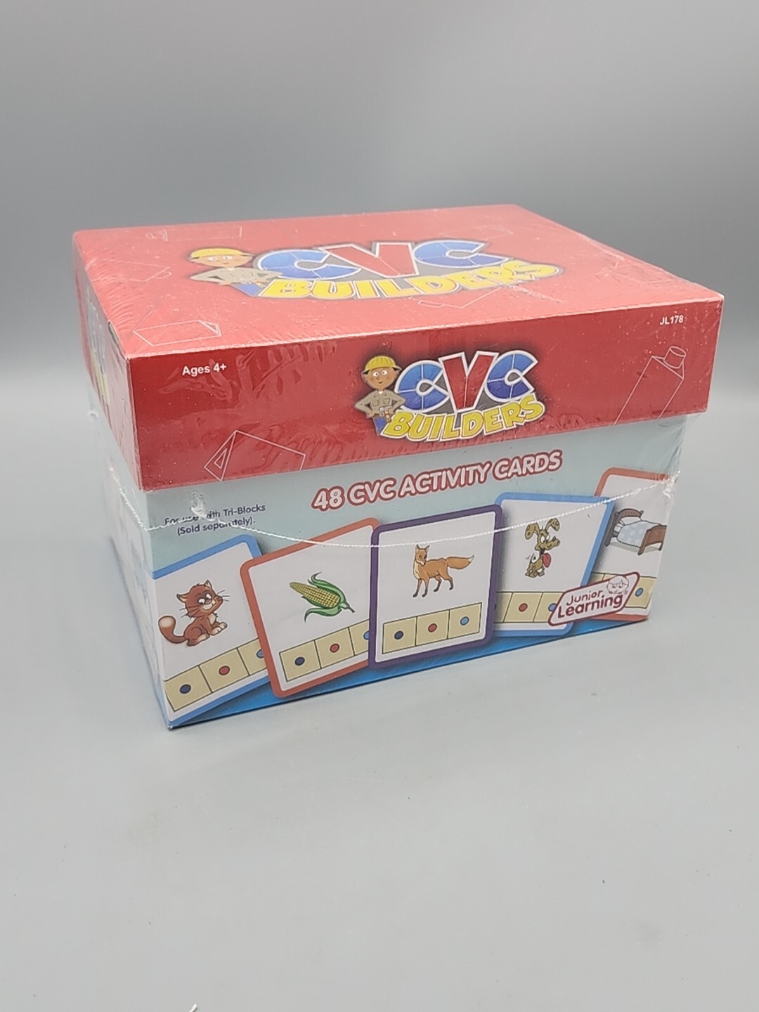 Junior Learning CVC Builders Activity Cards Set of 48 Factory Sealed READ