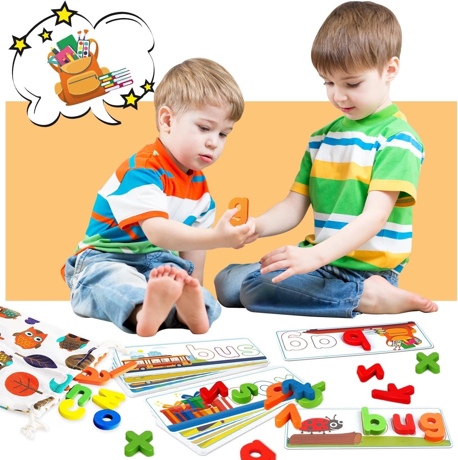 Best Learning Educational Toys for 2 3 4 5 6 Years Old Boys Girls See & Spell
