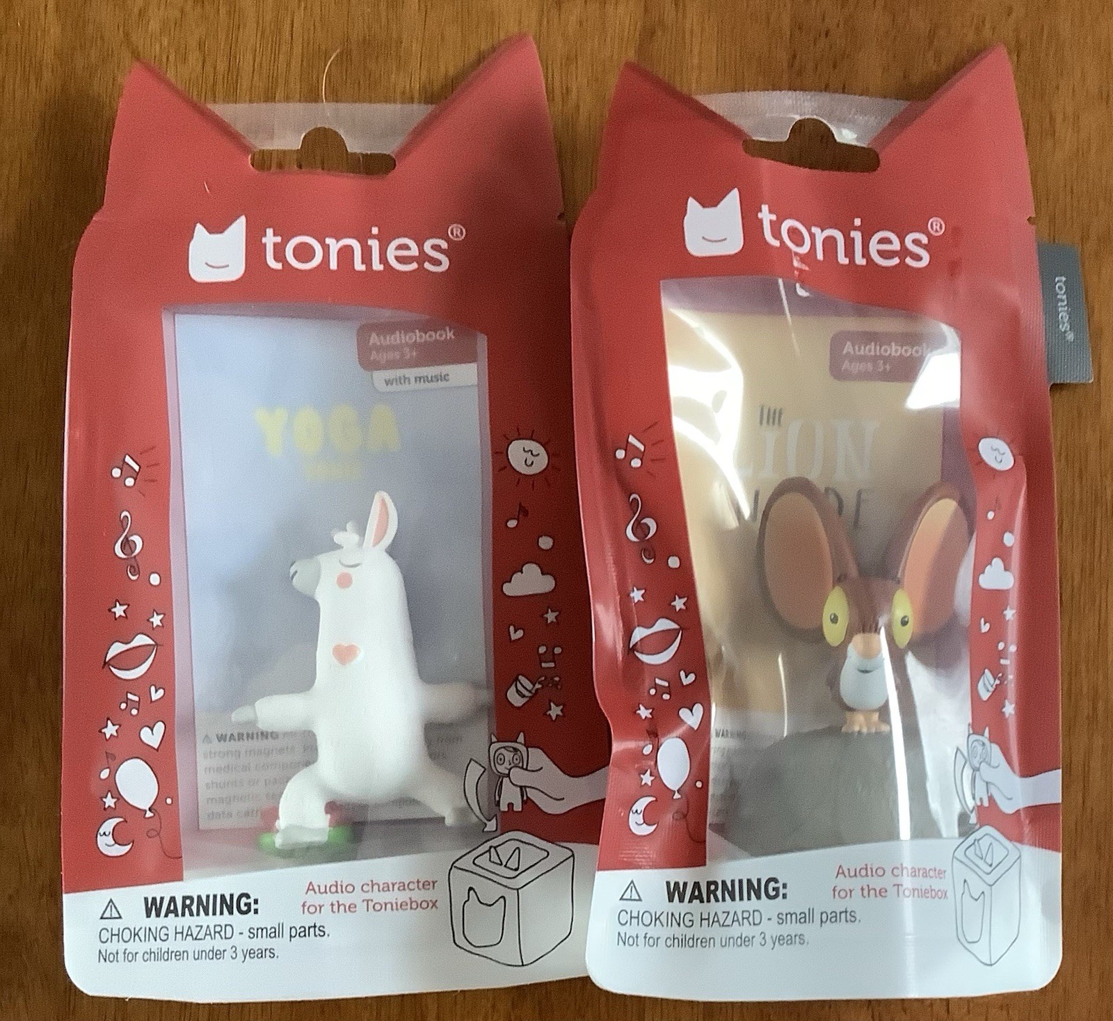 LOT OF 2 THE LION INSIDE & YOGA Audio figurine Tonie AUDIOBOOK 3+ TONIES