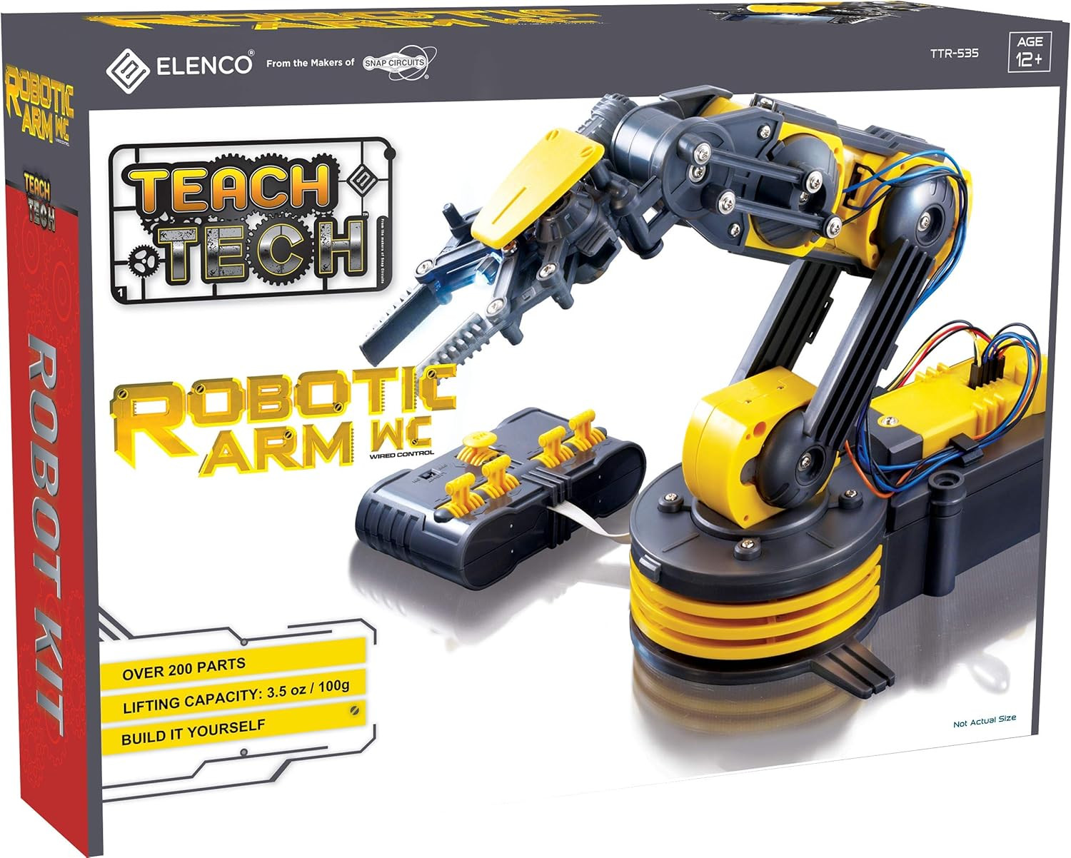 Teach Tech “Robotic Arm Wire Controlled”, Robotic Arm Kit, STEM Building Toys fo