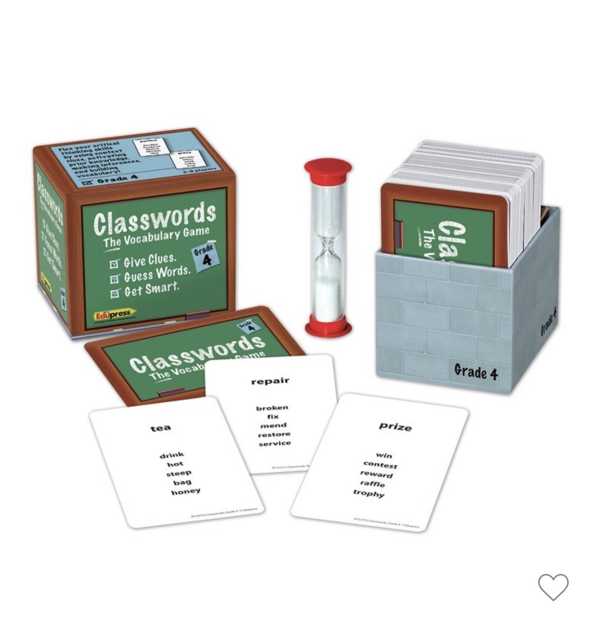 Classwords The Vocabulary (building) Game Grade 4 Teach Card, password-type game
