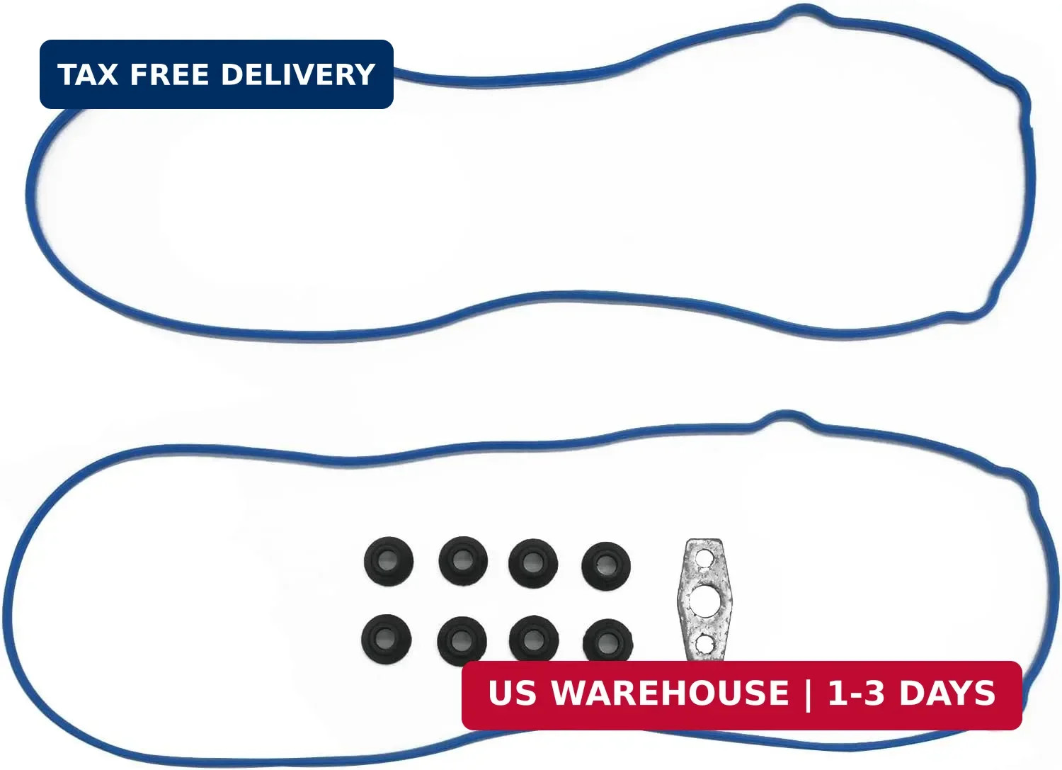 Engine Valve Cover Gasket Set 4.8L 5.3L 6.0L 6.2L V8 Compatible with Chevy Silve