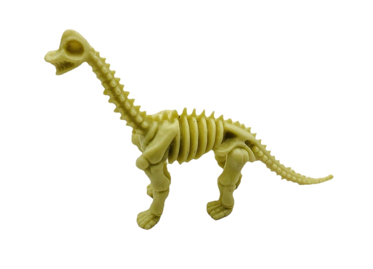 Brontosaurus Dinosaur, Skeleton, Very Nice Plastic Replica 3”