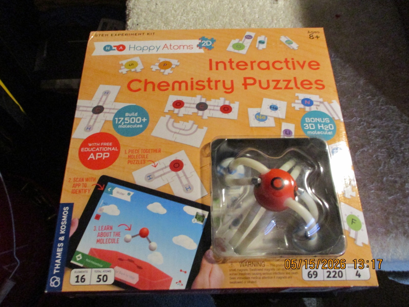 Thames & Kosmos Happy Atoms Stem Experiment Kit Interactive Chemistry NIB