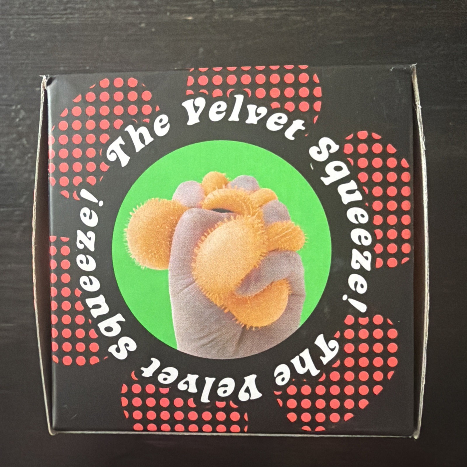 ORANGE Needoh FUZZ BALL Flower Power Nee Doh Squish Stress Ball NEE-DOH Fuzzball