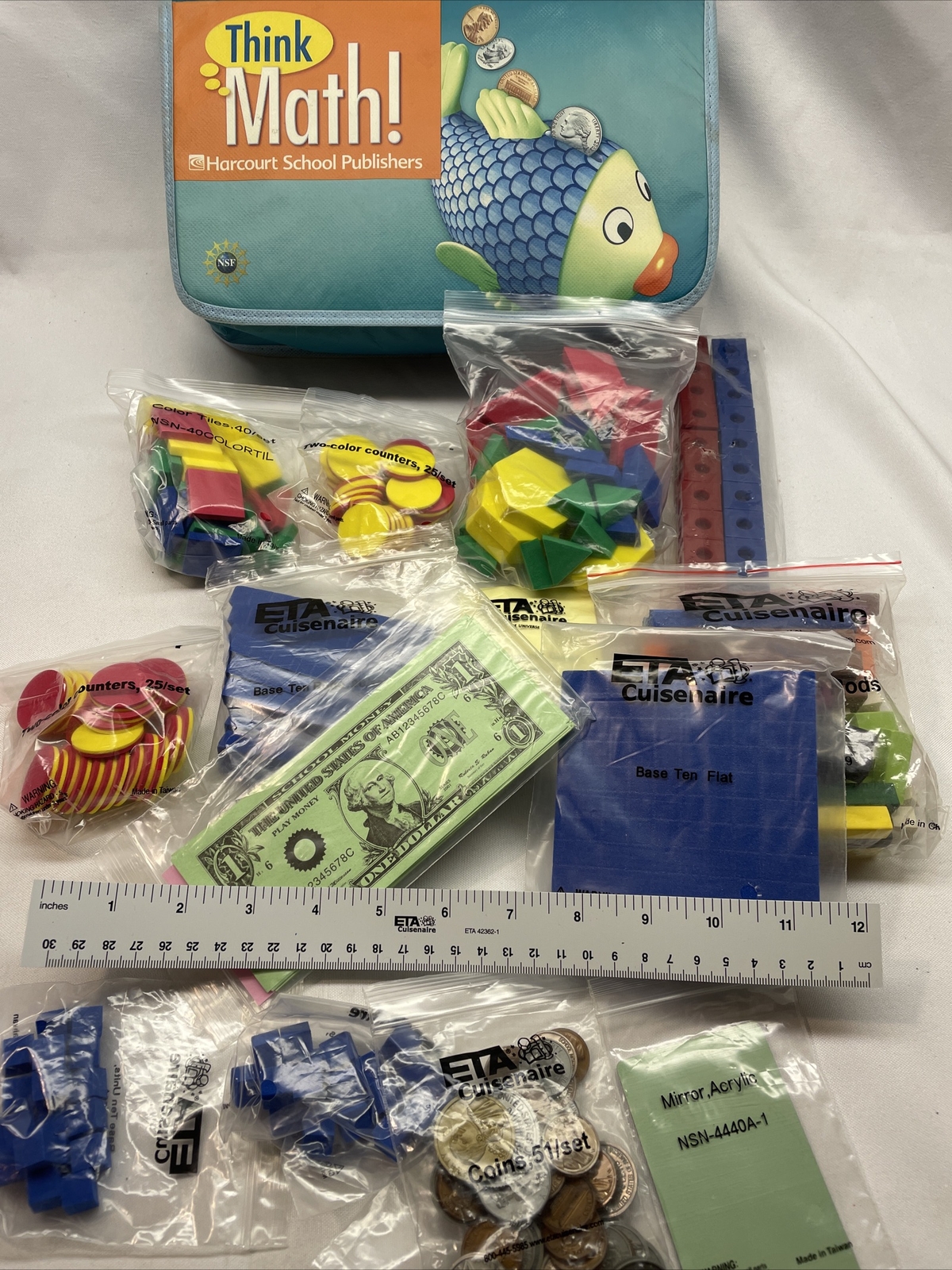 Harcourt School Publishers Think Math: Counting / Money Kit Materials Grade 1