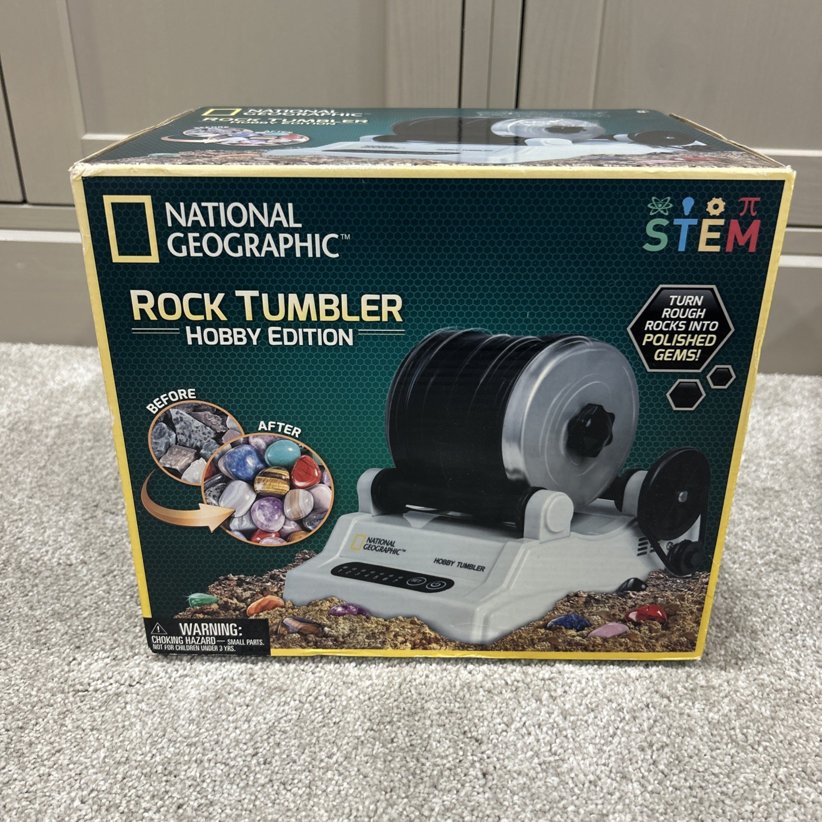 National Geographic Rock Tumbler HOBBY EDITION NEW STEM