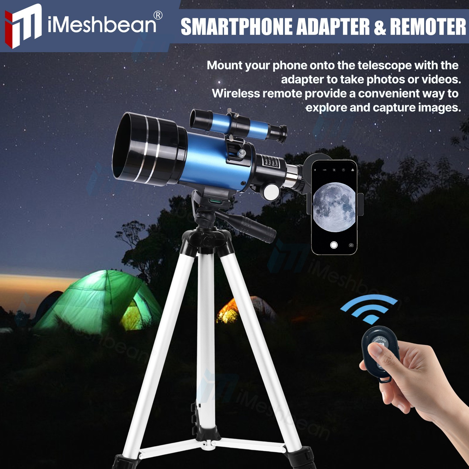 Professional Astronomical Telescope with High Tripod Lunar Mirror HD Viewing