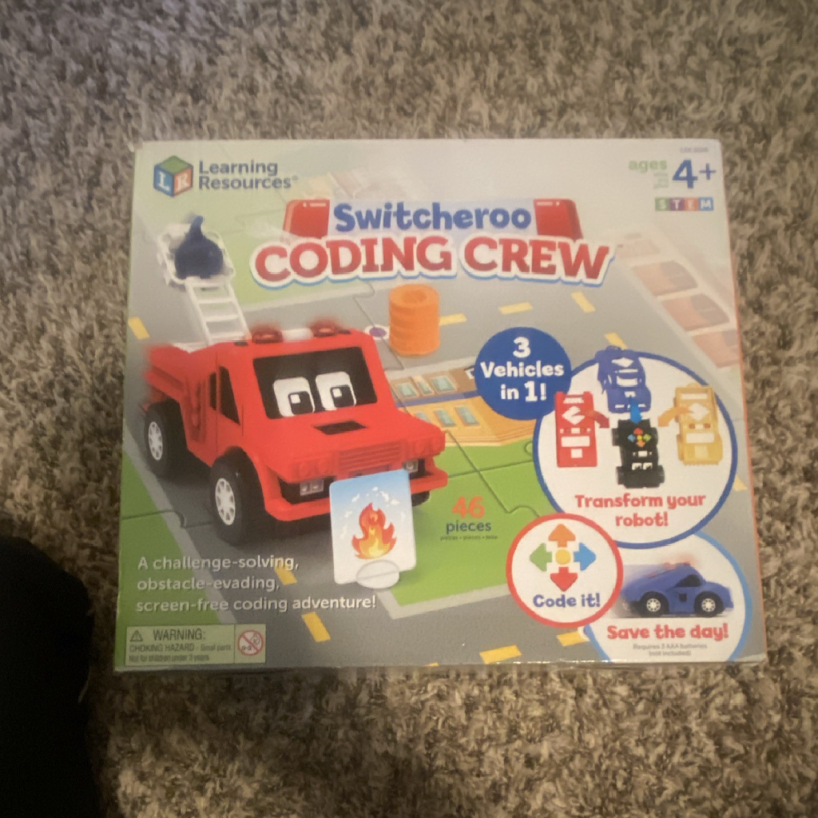 Learning Resources Switcheroo Coding Crew Coding Toy Ages 4+ 46 Pieces