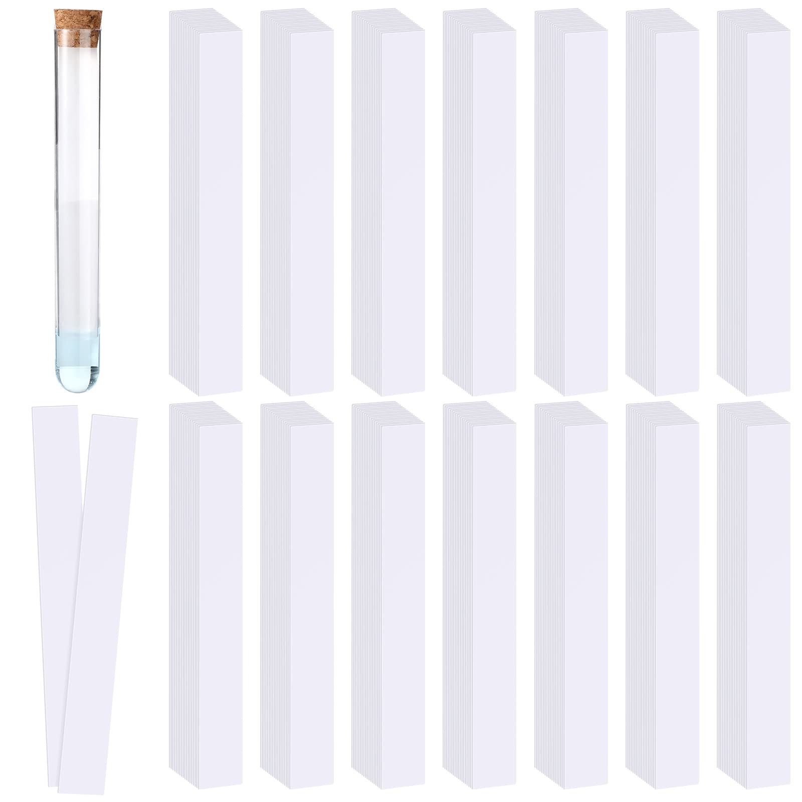500 Pcs 6.3 x 0.79 Inches Grade 1 Chromatography Paper Strip Experiments Filter