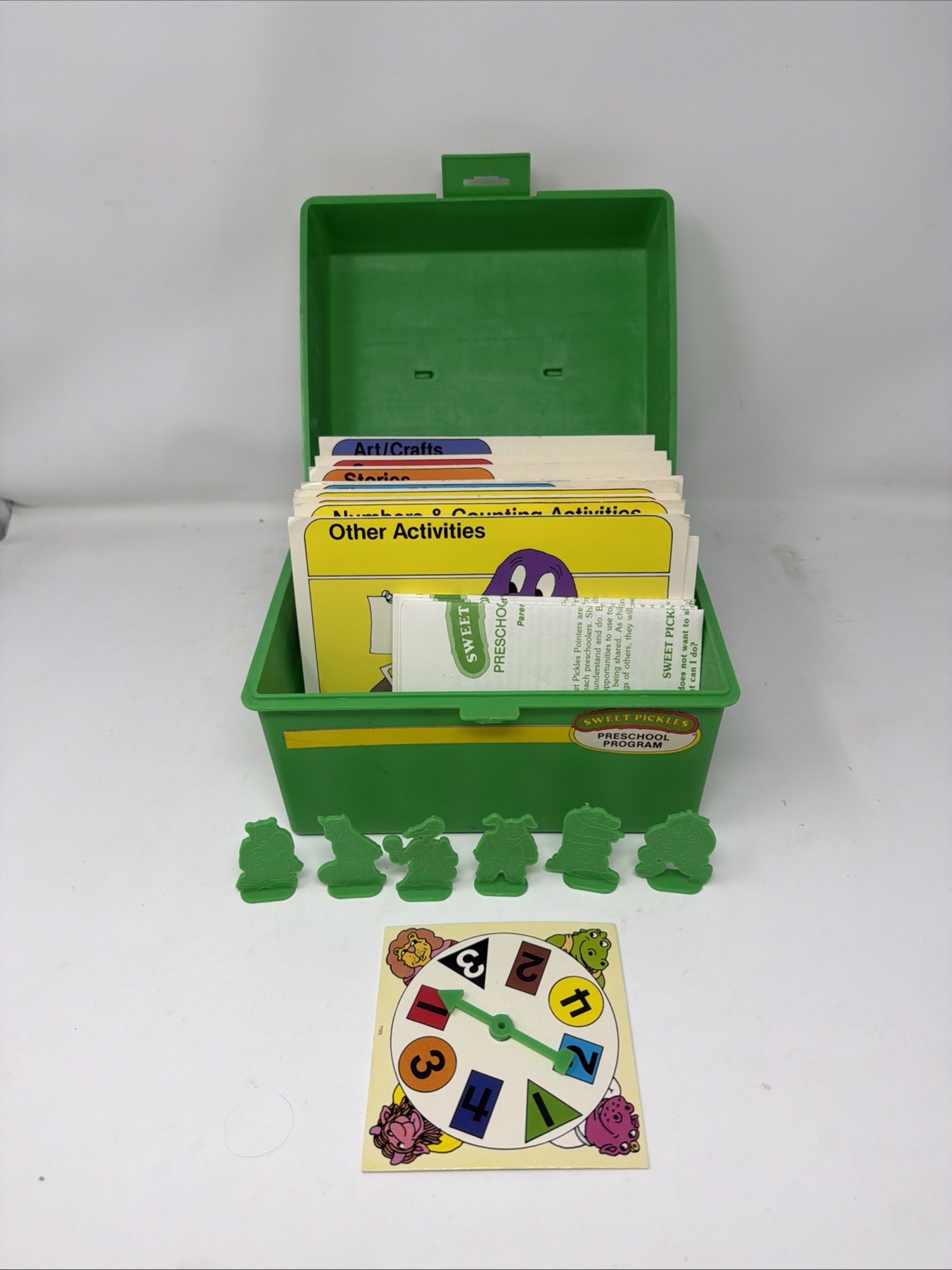 Vtg Sweet Pickles Preschool Program Learning Case Activity w/ Cards