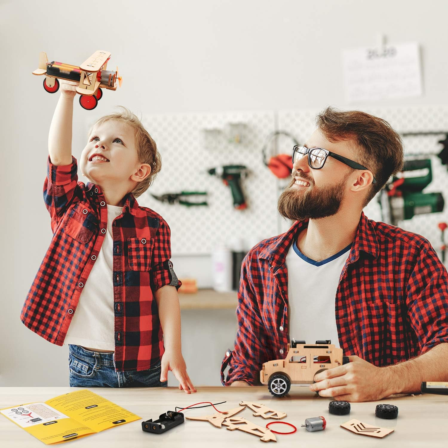 Poraxy 5 in 1 STEM Kits for Kids Age 8-10, Science Building Project Craft for 8-