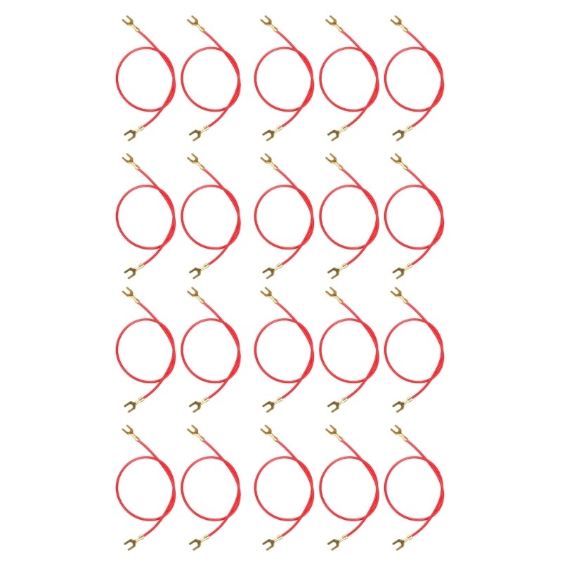21cm Long U Shape Clip Electricity Test Leads For Laboratory Experiment Project