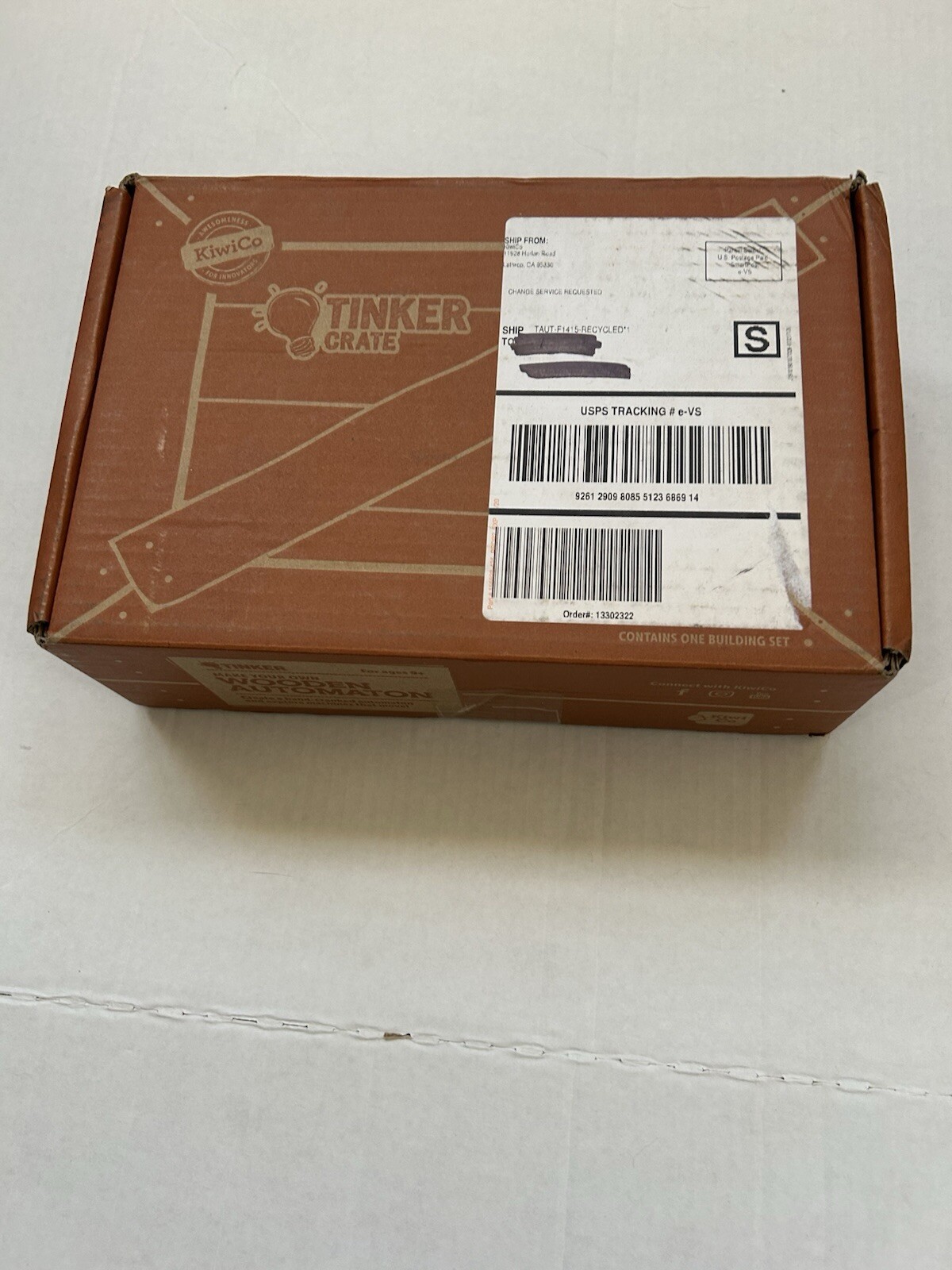 NEW Unopened Kiwi Co Tinker Crate Make Your Own Wooden Automation