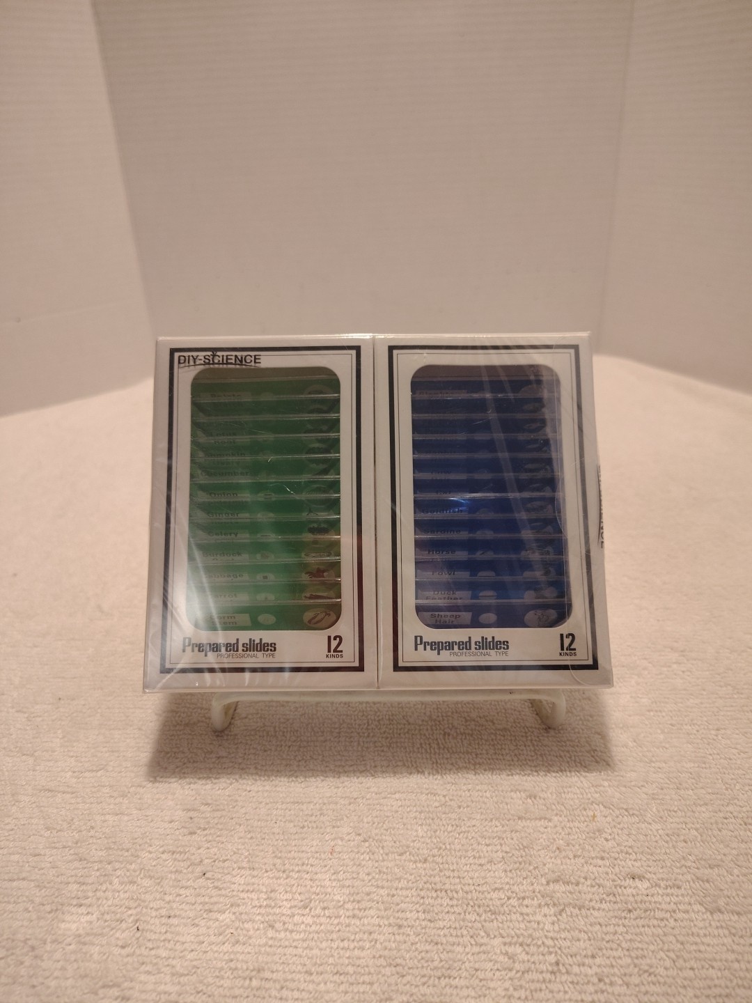 DIY SCIENCE ~ 48 Prepared‎ Microscope Slides Educational ~ 4 Boxes Of 12 ~ NEW