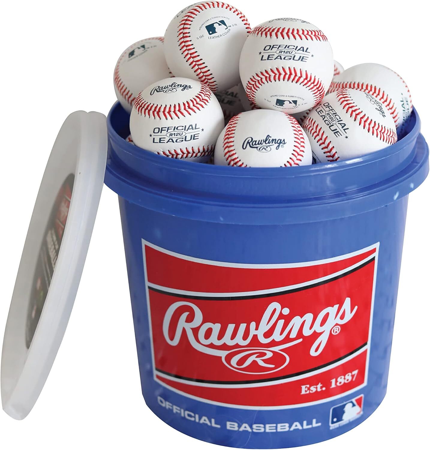 Rawlings | GAME USE Baseballs | Youth/12U | Game/Practice Use | Bucket , 28 oz,