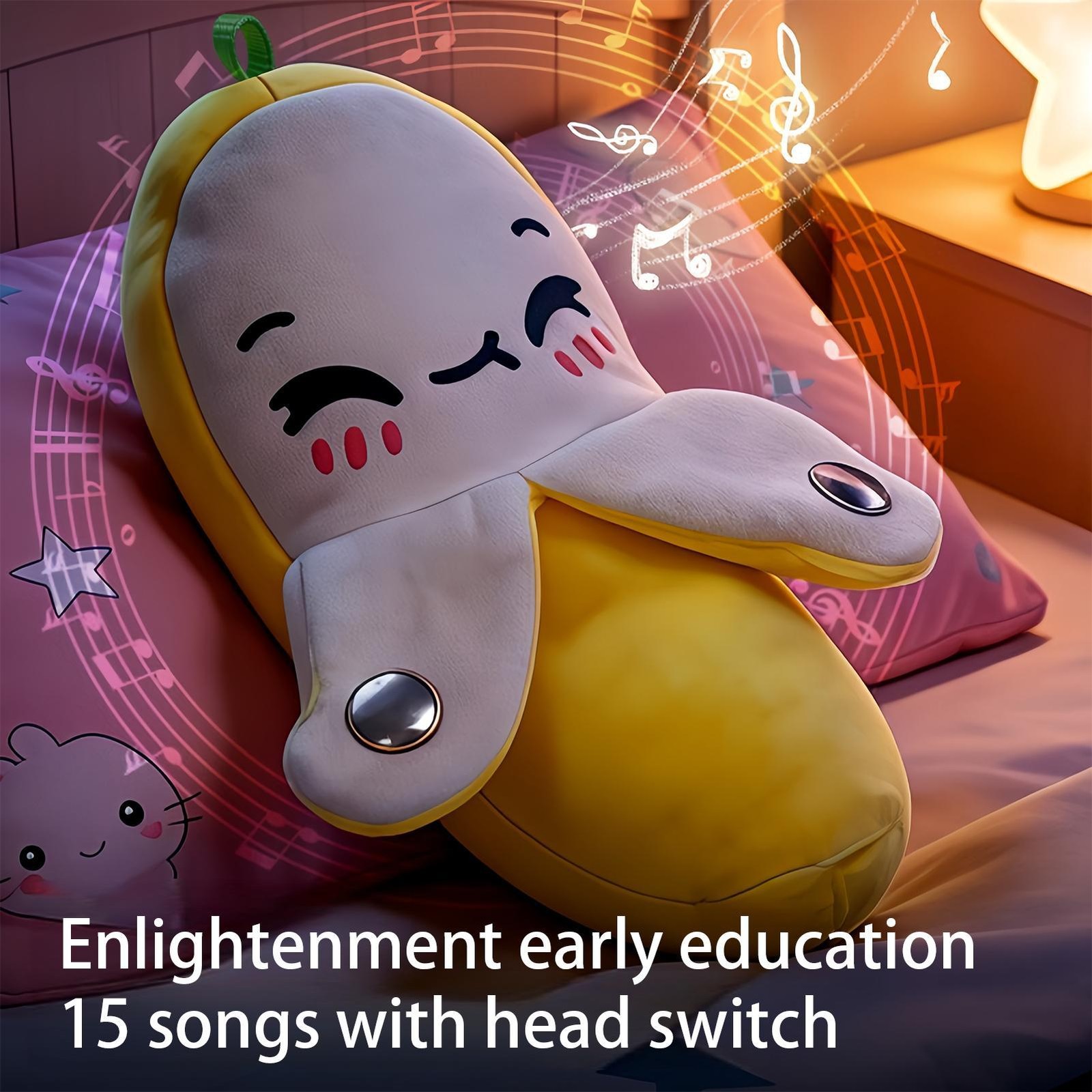 Banana Toy Electronic Music Plush Toy Touch Sensitive Interactive Toys Gift