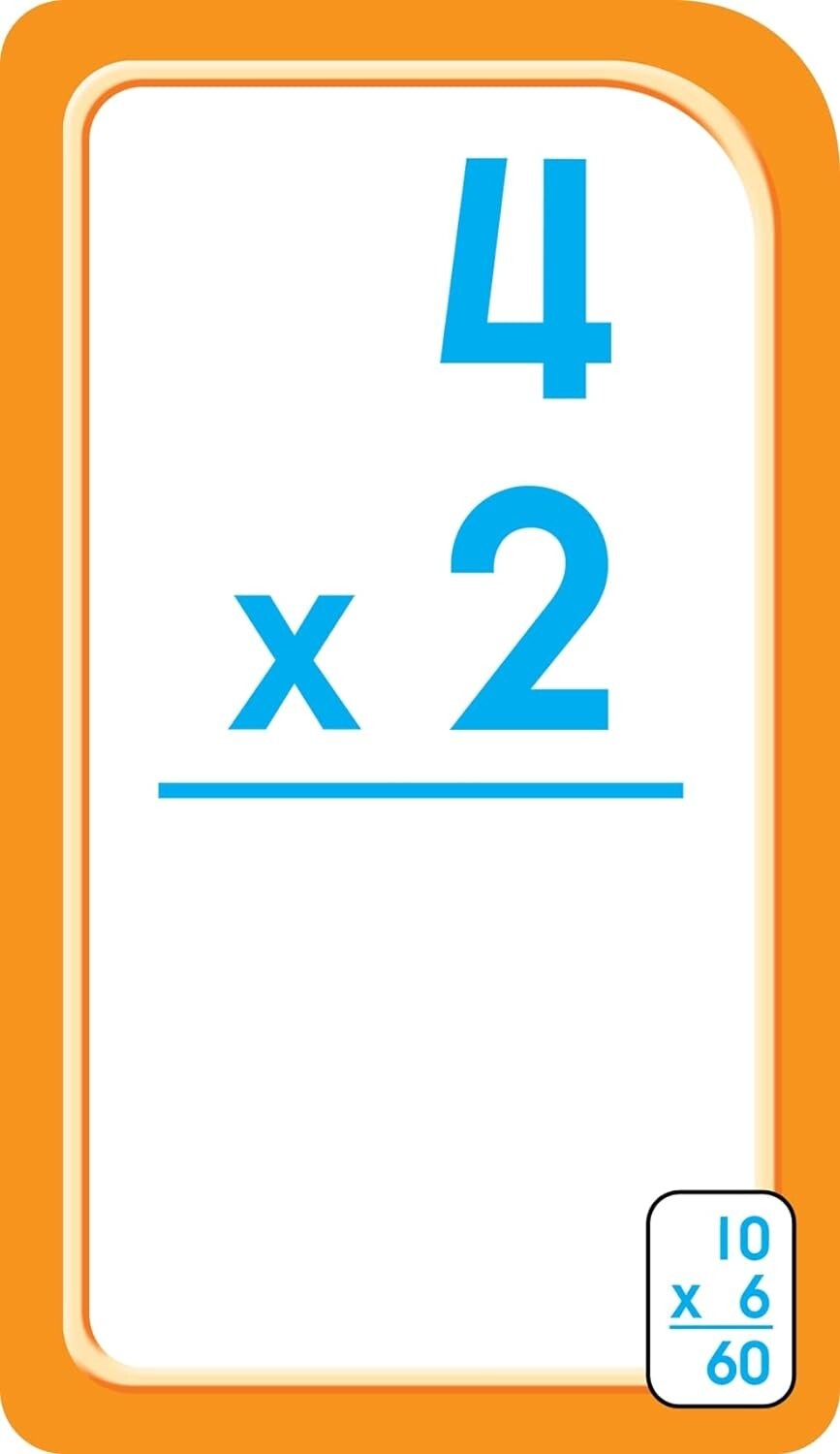 School Zone – Multiplication 0-12 Flash Cards – Ages 8+, 3rd Grade, 4th Grade, E