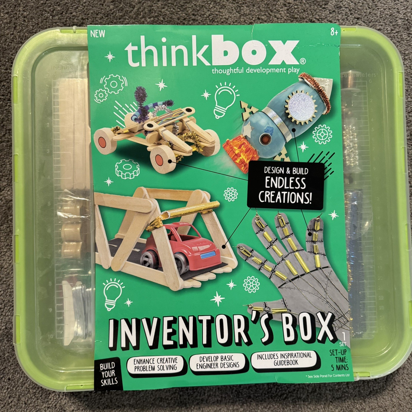 SALE! NEW Think Box Inventors Box Craft Kit Design Build Endless Creations (8+)